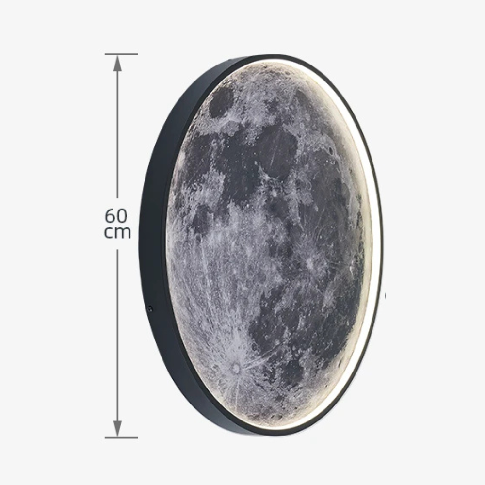 3D Moon Wall Light