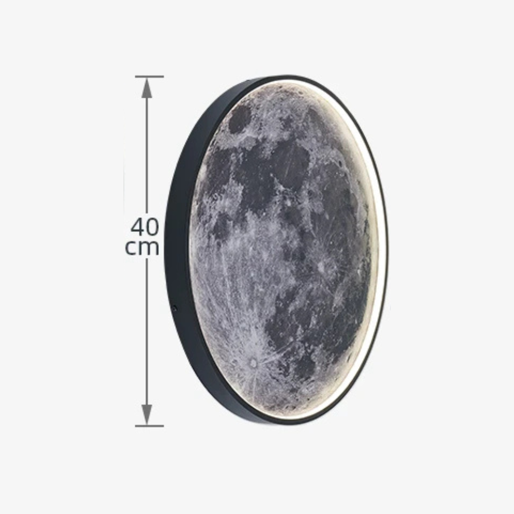 3D Moon Wall Light