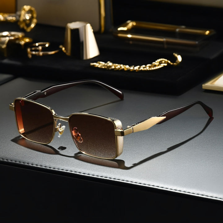 Square Alloy Sunglasses