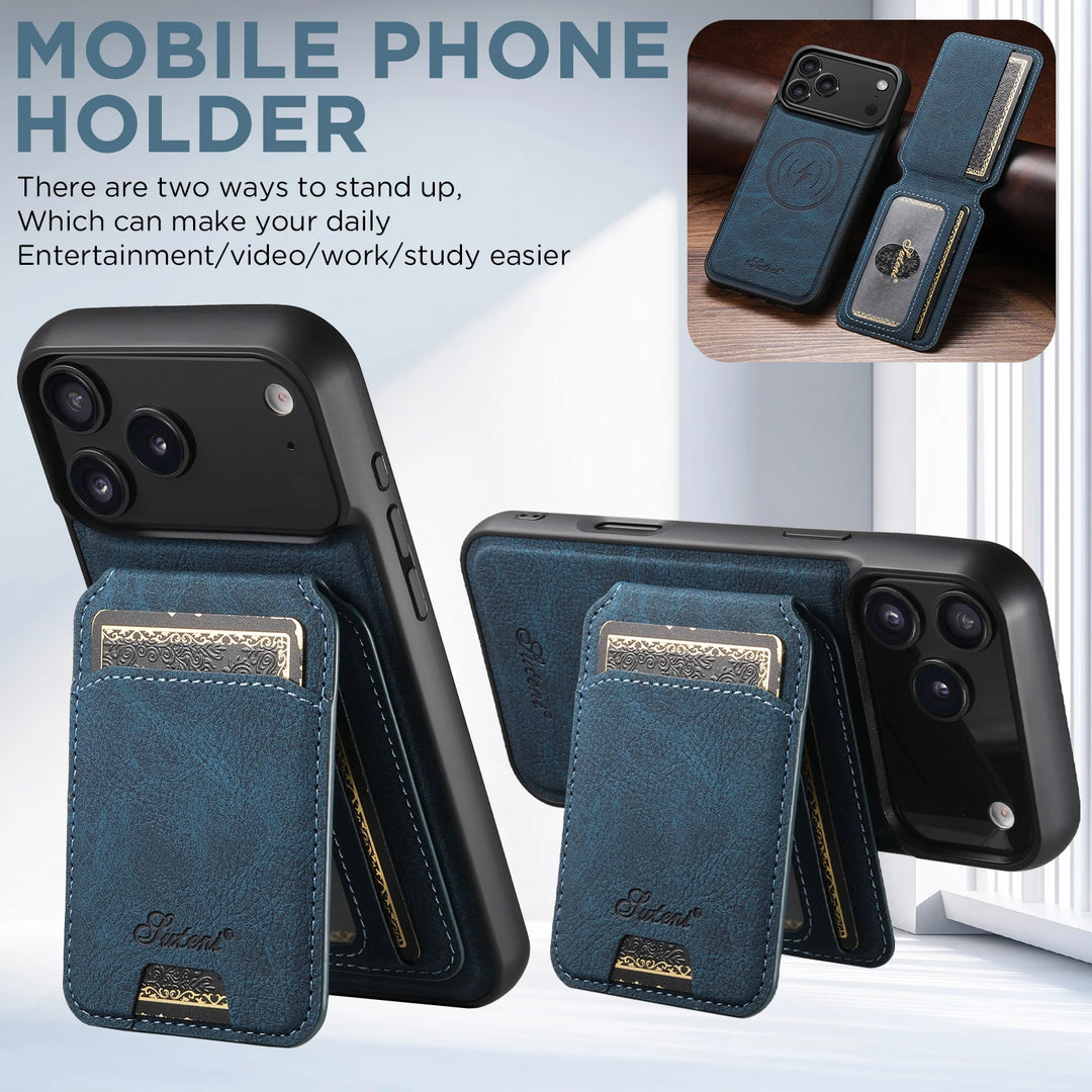 Leather Wallet Stand Case