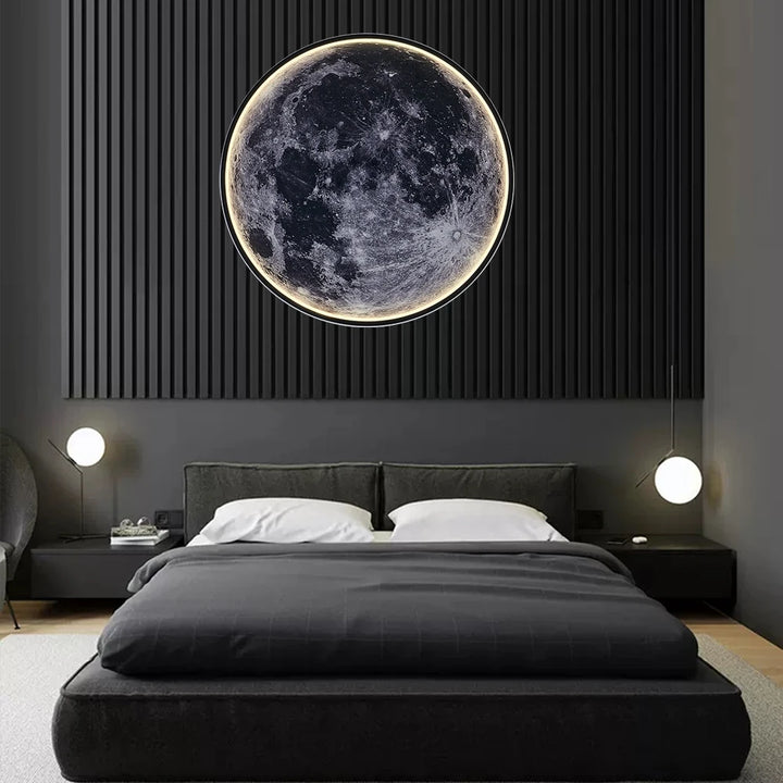 3D Moon Wall Light