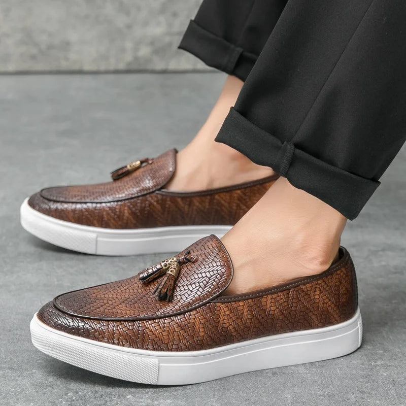 Tassel Leather Loafers