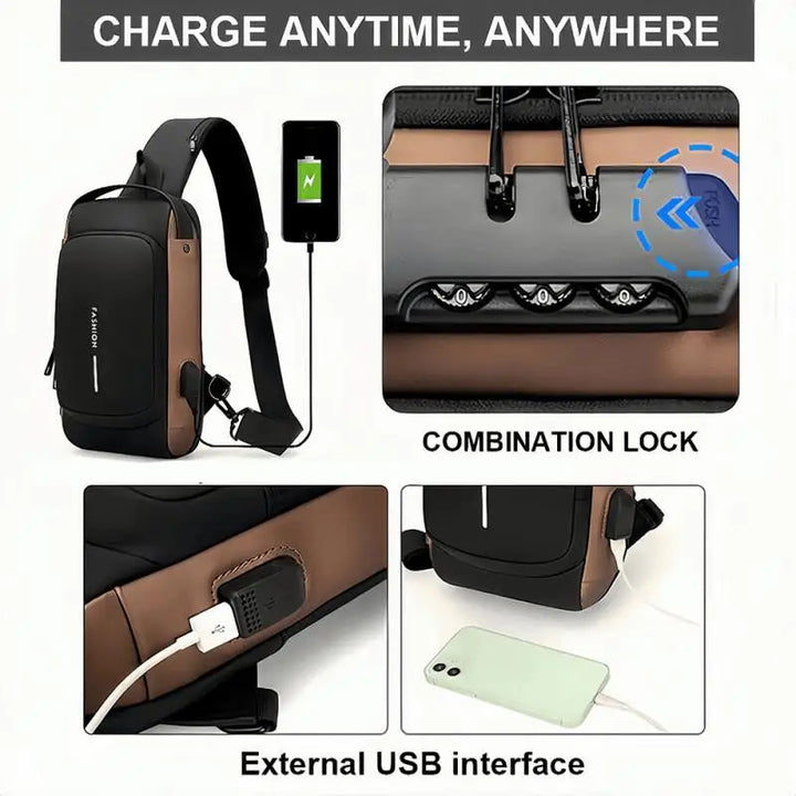 Anti-Theft Crossbody Bag