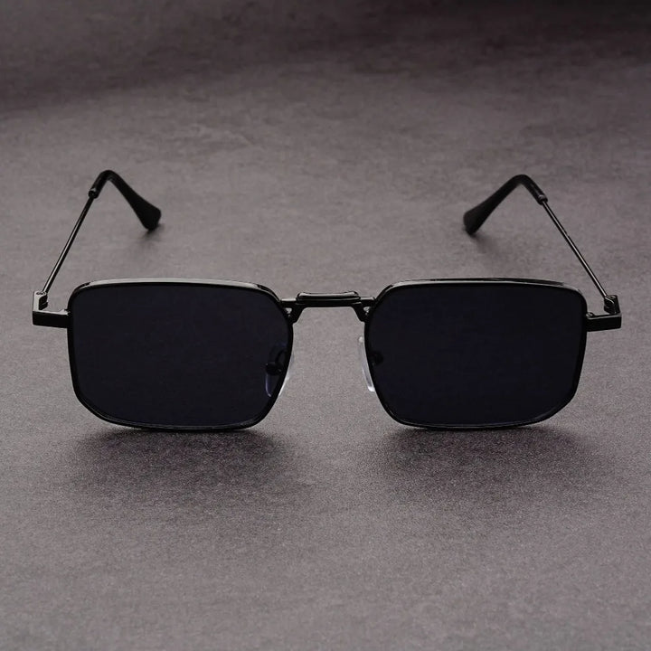 Rectangular Metal Sunglasses