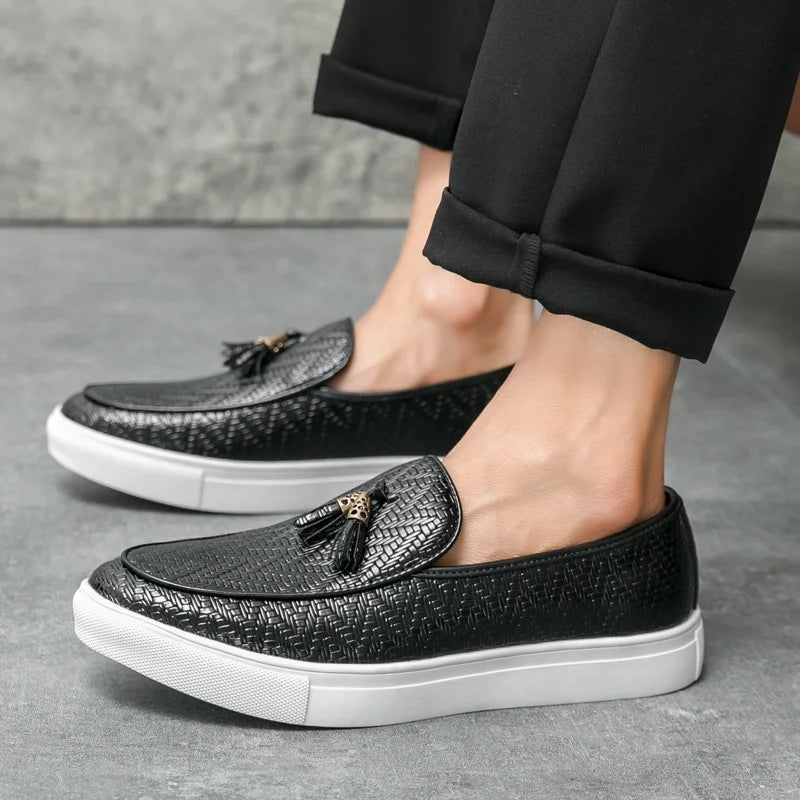 Tassel Leather Loafers