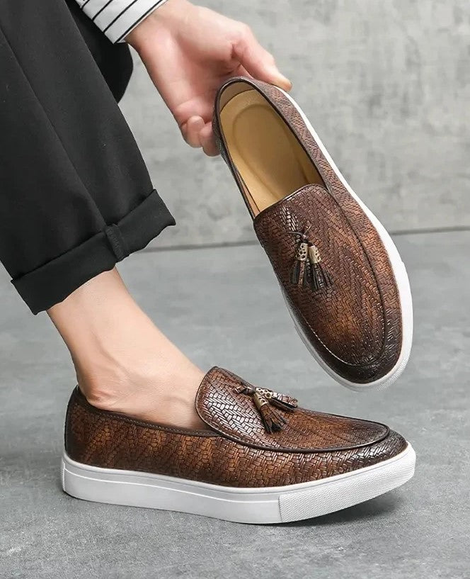 Tassel Leather Loafers
