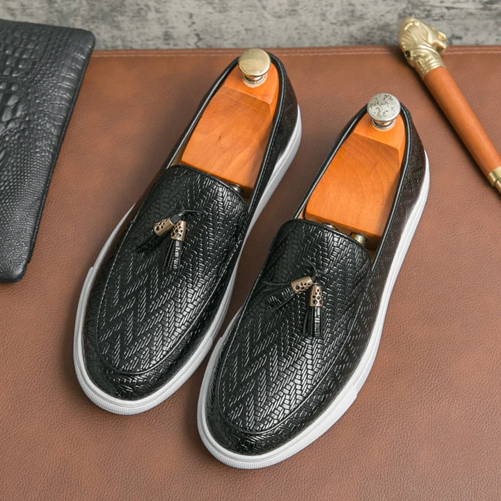 Tassel Leather Loafers