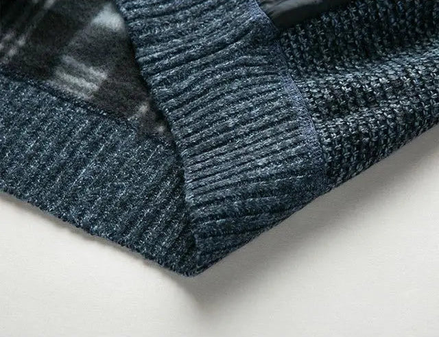 Patchwork Knit Jacket