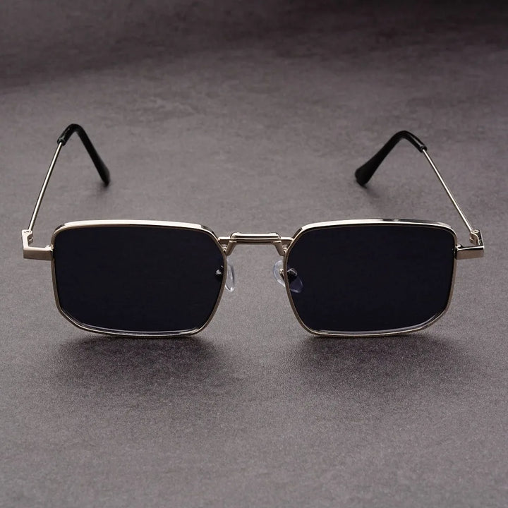 Rectangular Metal Sunglasses