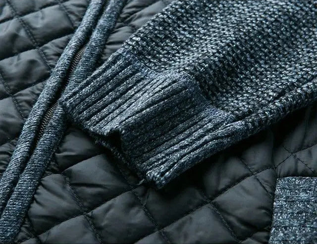 Patchwork Knit Jacket