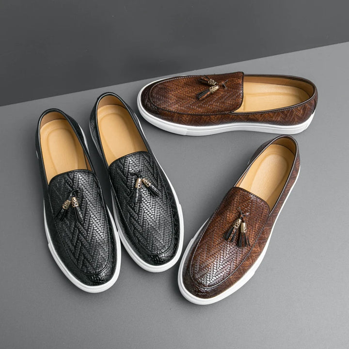 Tassel Leather Loafers