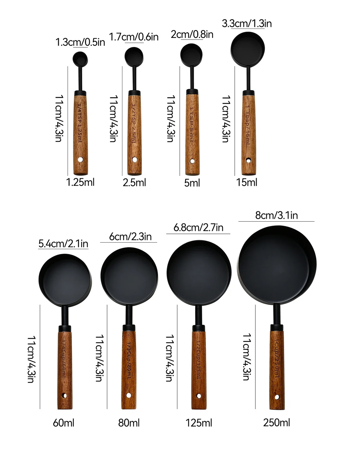 Gold Measuring Cups and Spoons