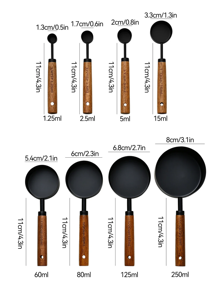Gold Measuring Cups and Spoons