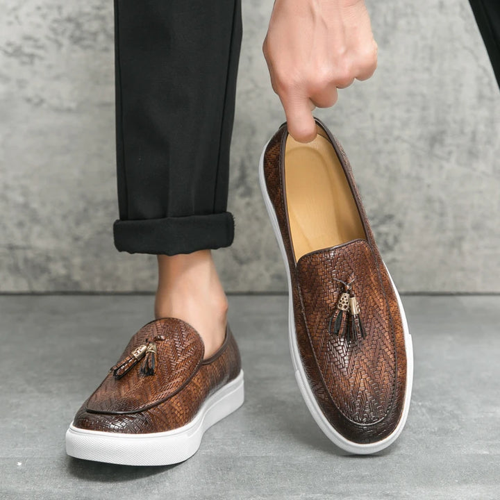 Tassel Leather Loafers