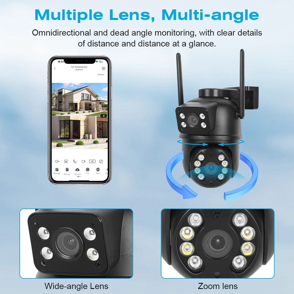 4K Dual-Lens Security Camera
