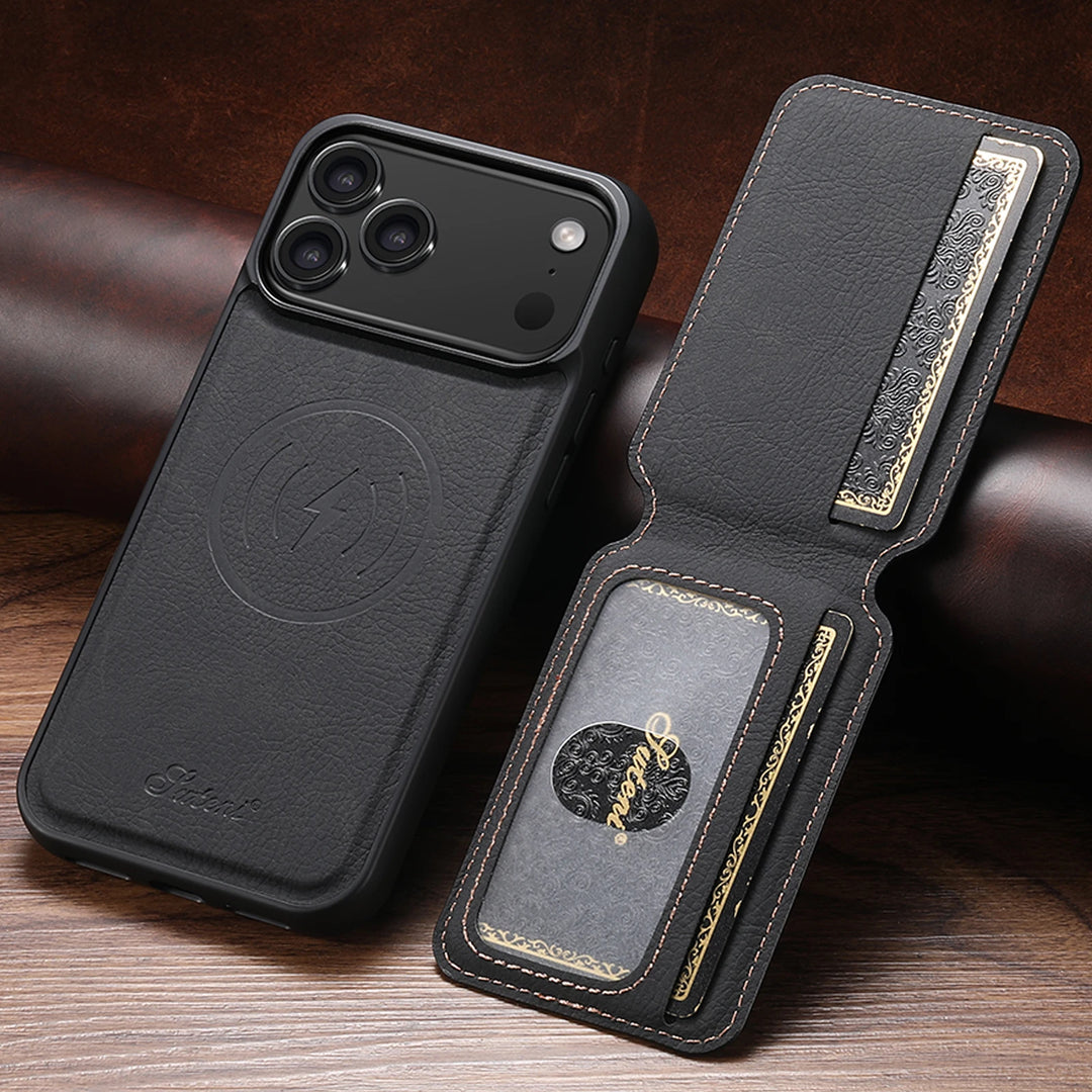 Leather Wallet Stand Case
