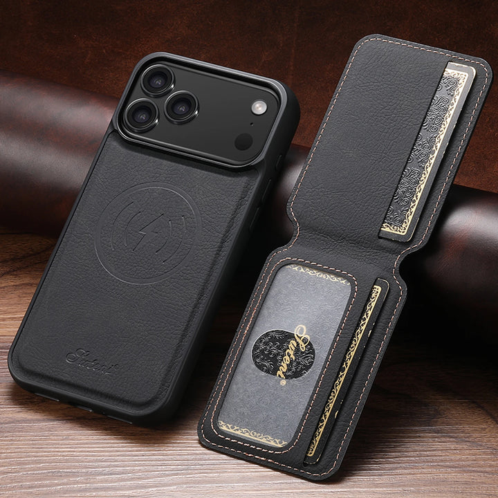 Leather Wallet Stand Case