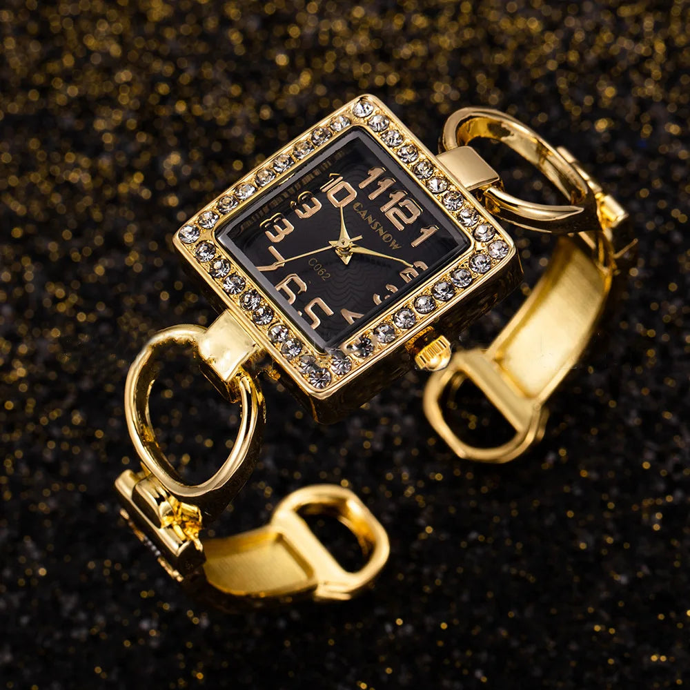 Gold Bangle Watch
