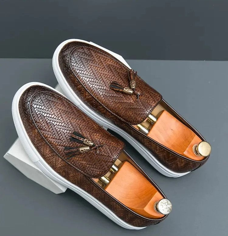 Tassel Leather Loafers