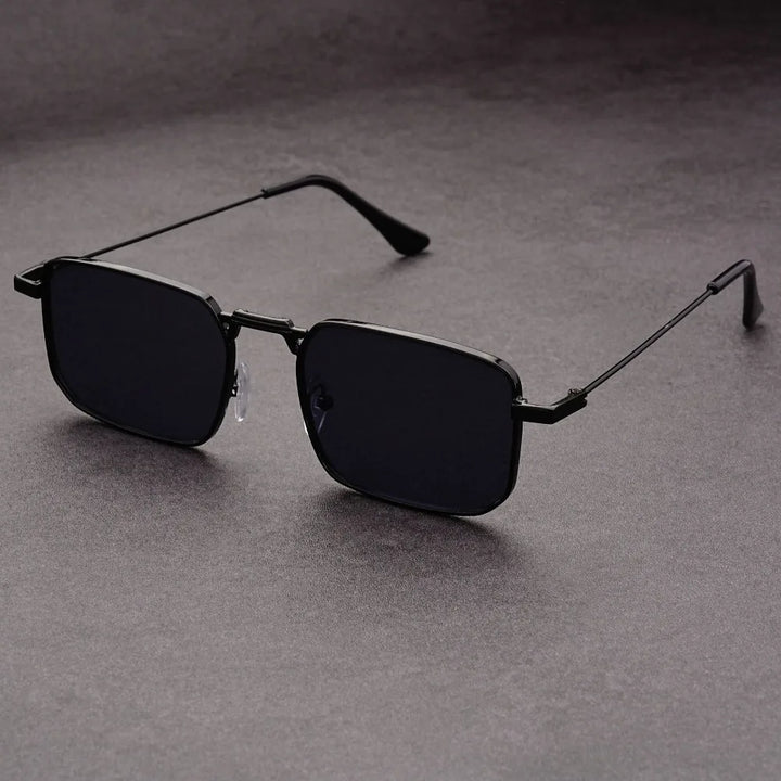 Rectangular Metal Sunglasses