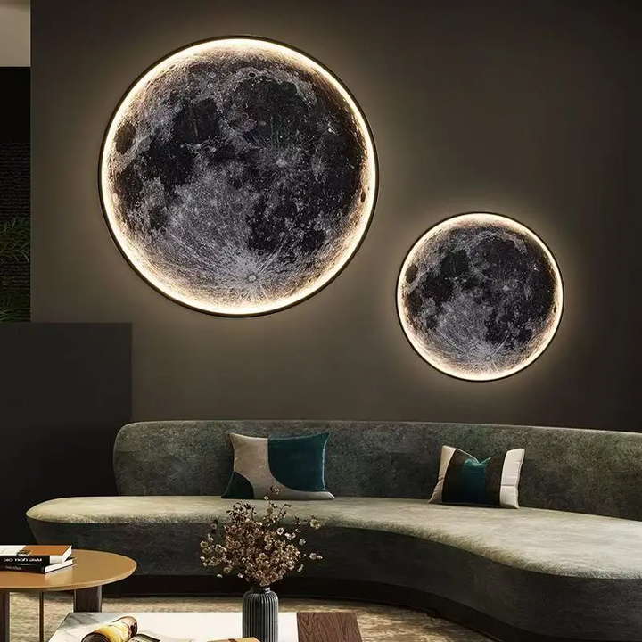 3D Moon Wall Light