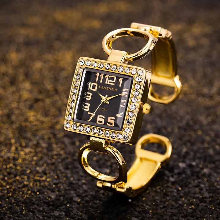 Gold Bangle Watch