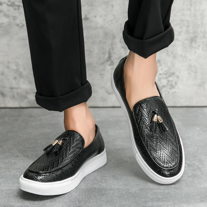 Tassel Leather Loafers