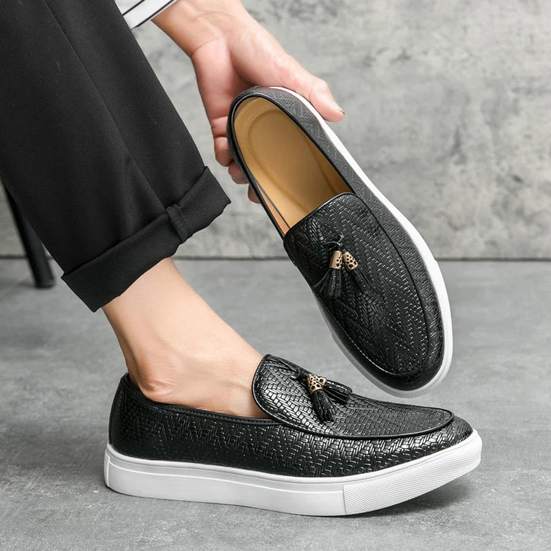 Tassel Leather Loafers