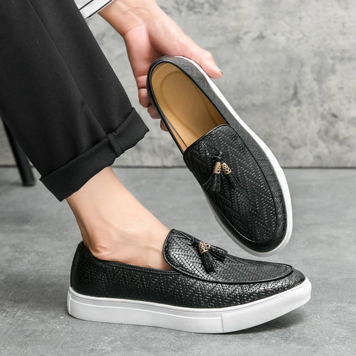 Tassel Leather Loafers
