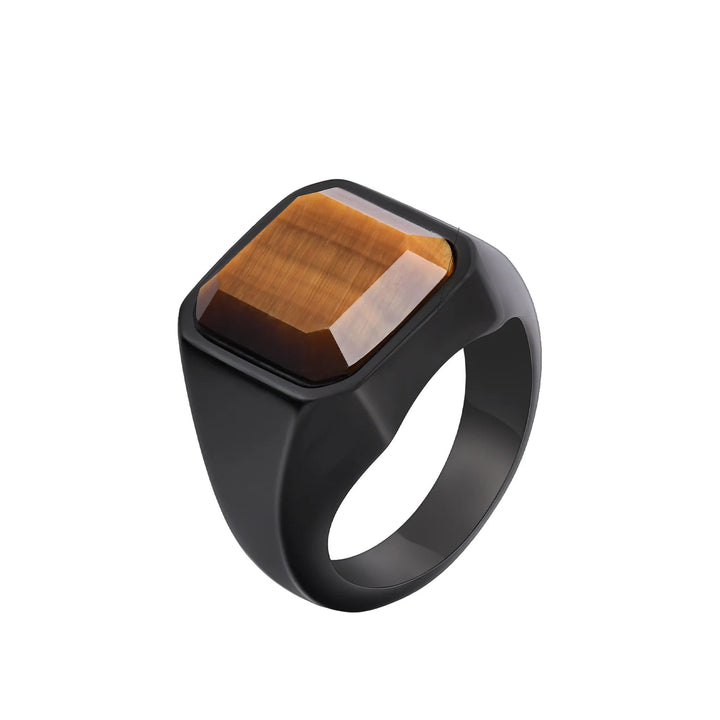Tiger Eye Signet Ring