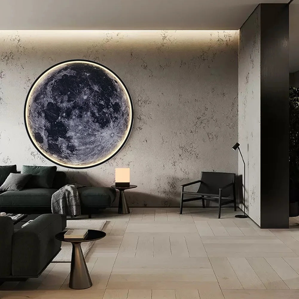 3D Moon Wall Light