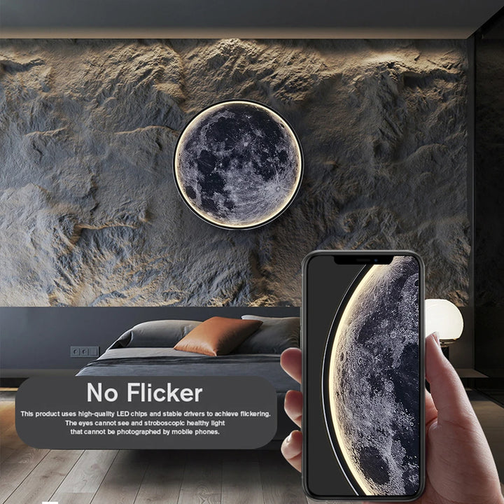 3D Moon Wall Light