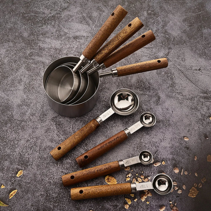 Gold Measuring Cups and Spoons