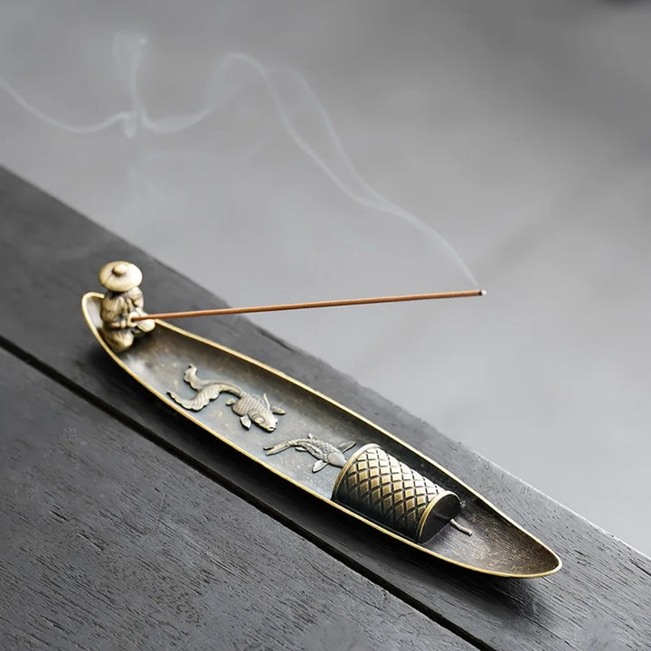 Japanese Fishing Incense Burner