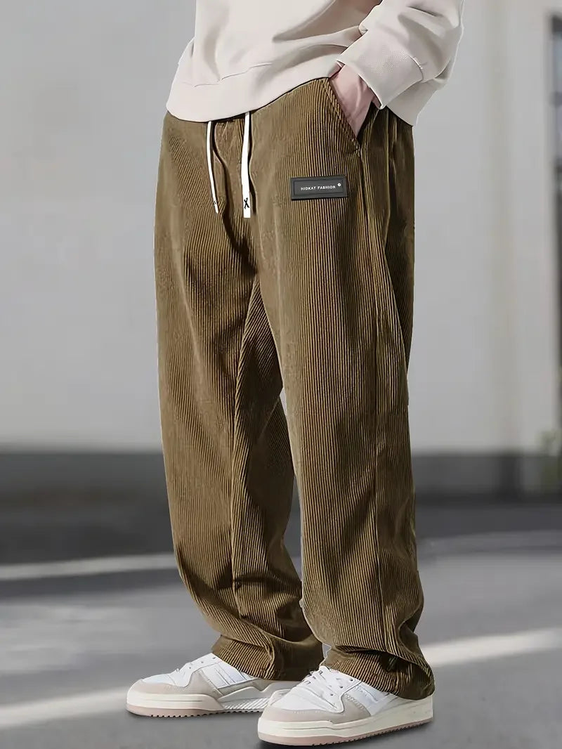 Striped Corduroy Pants