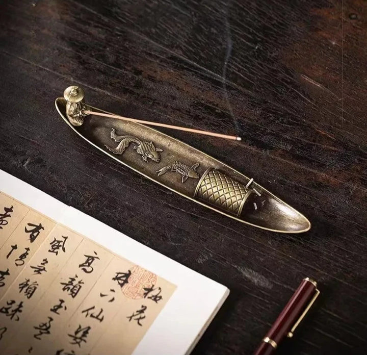 Japanese Fishing Incense Burner