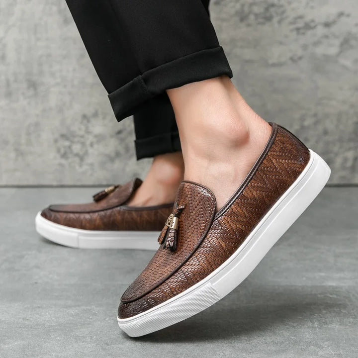 Tassel Leather Loafers