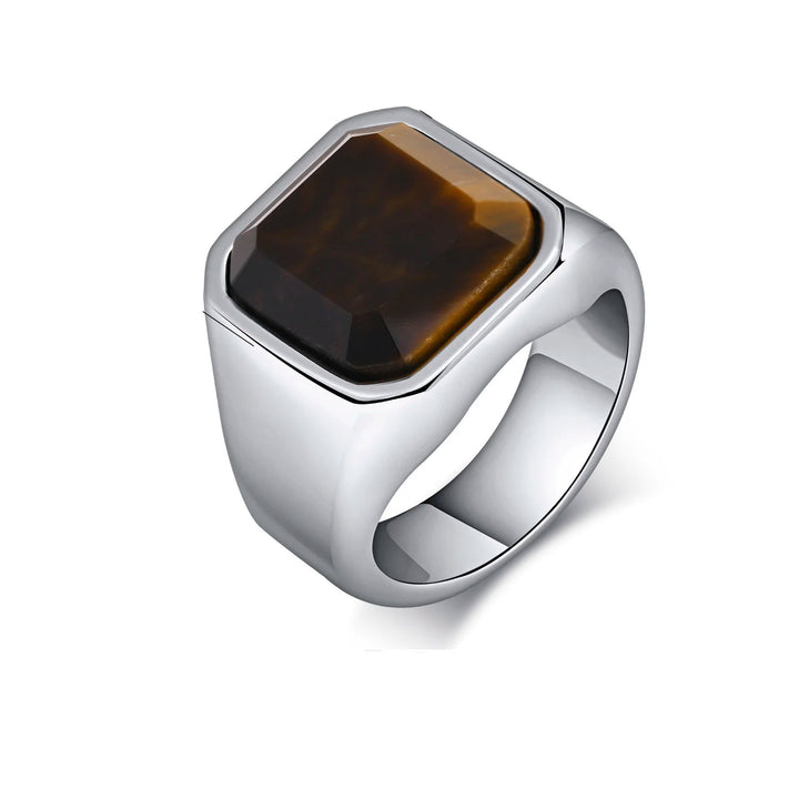 Tiger Eye Signet Ring