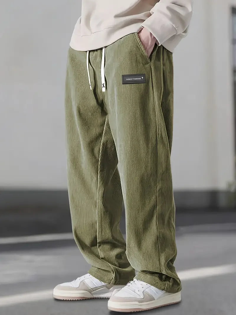 Striped Corduroy Pants