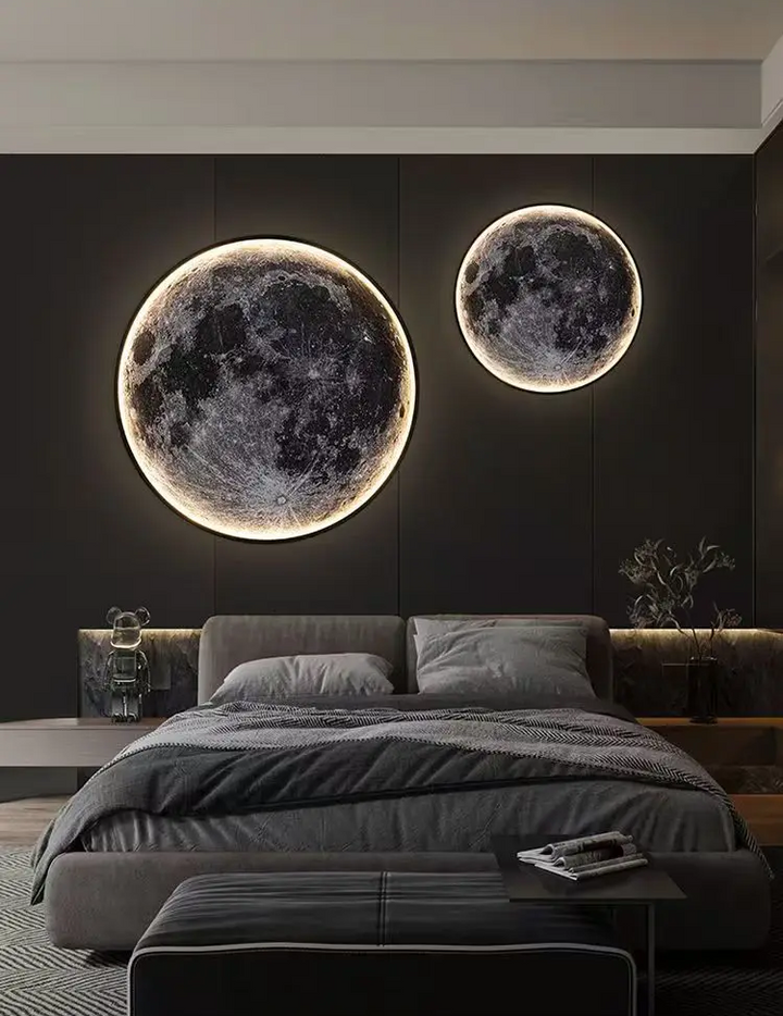 3D Moon Wall Light
