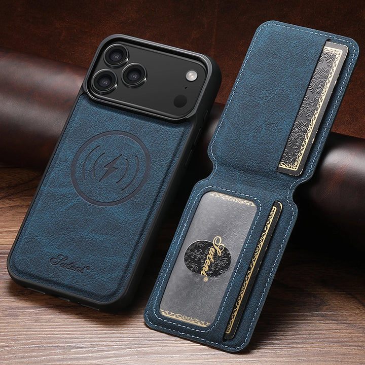 Leather Wallet Stand Case
