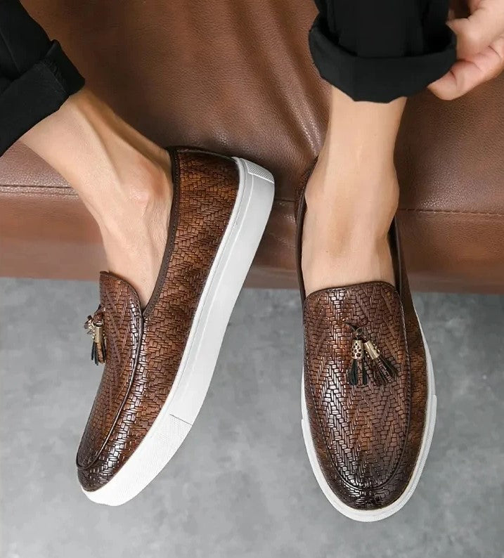 Tassel Leather Loafers