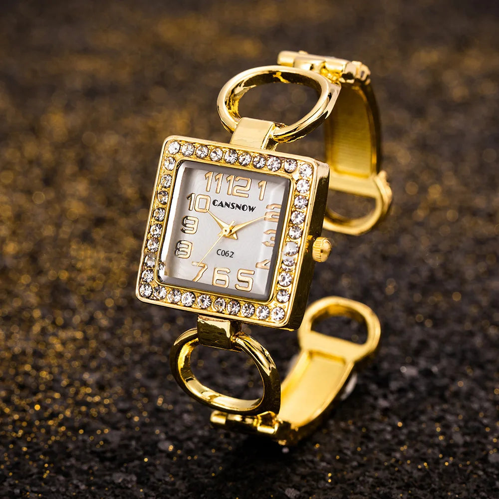 Gold Bangle Watch