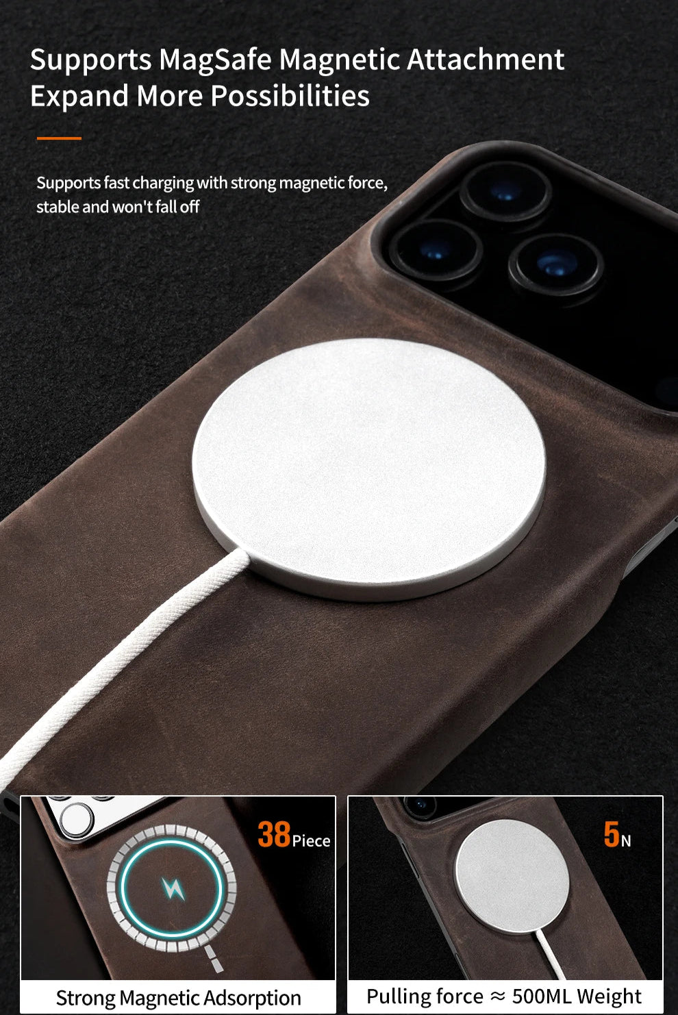 Handcrafted Leather Case (iPhone 17 Series)