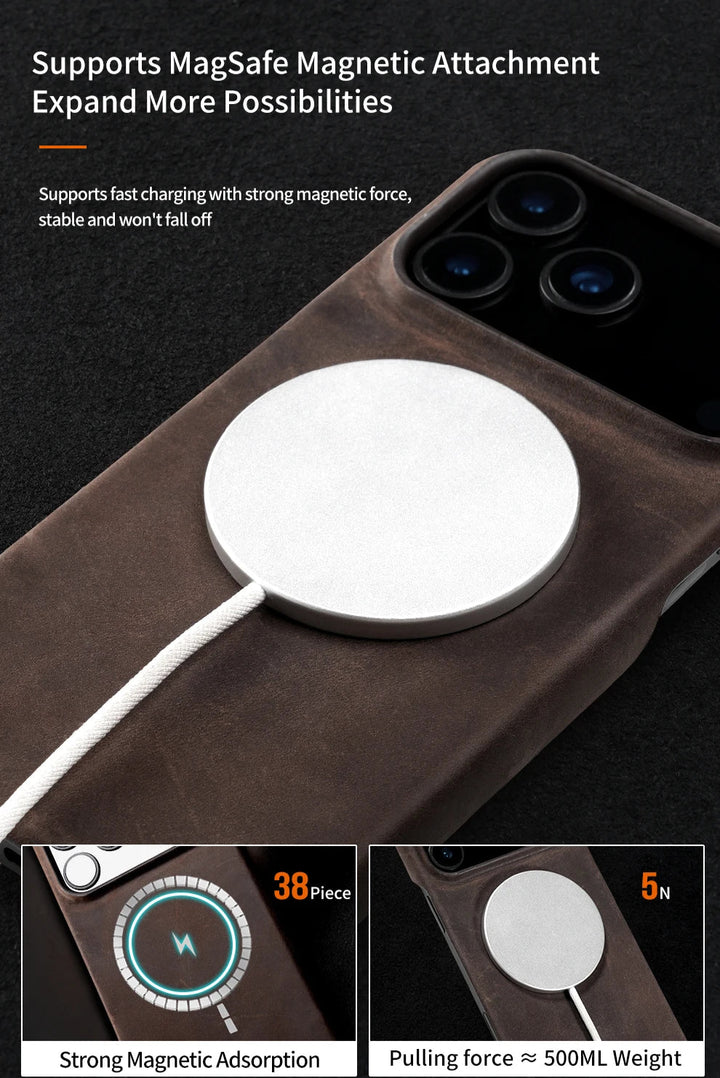 Handcrafted Leather Case (iPhone 17 Series)