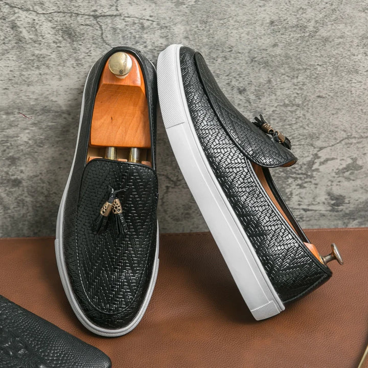 Tassel Leather Loafers
