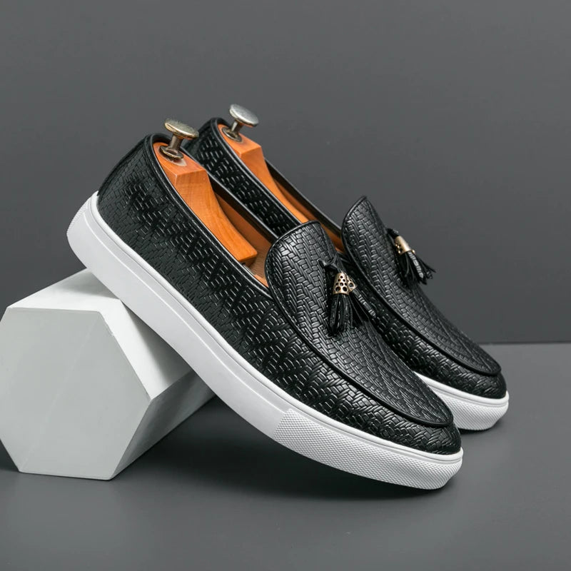 Tassel Leather Loafers