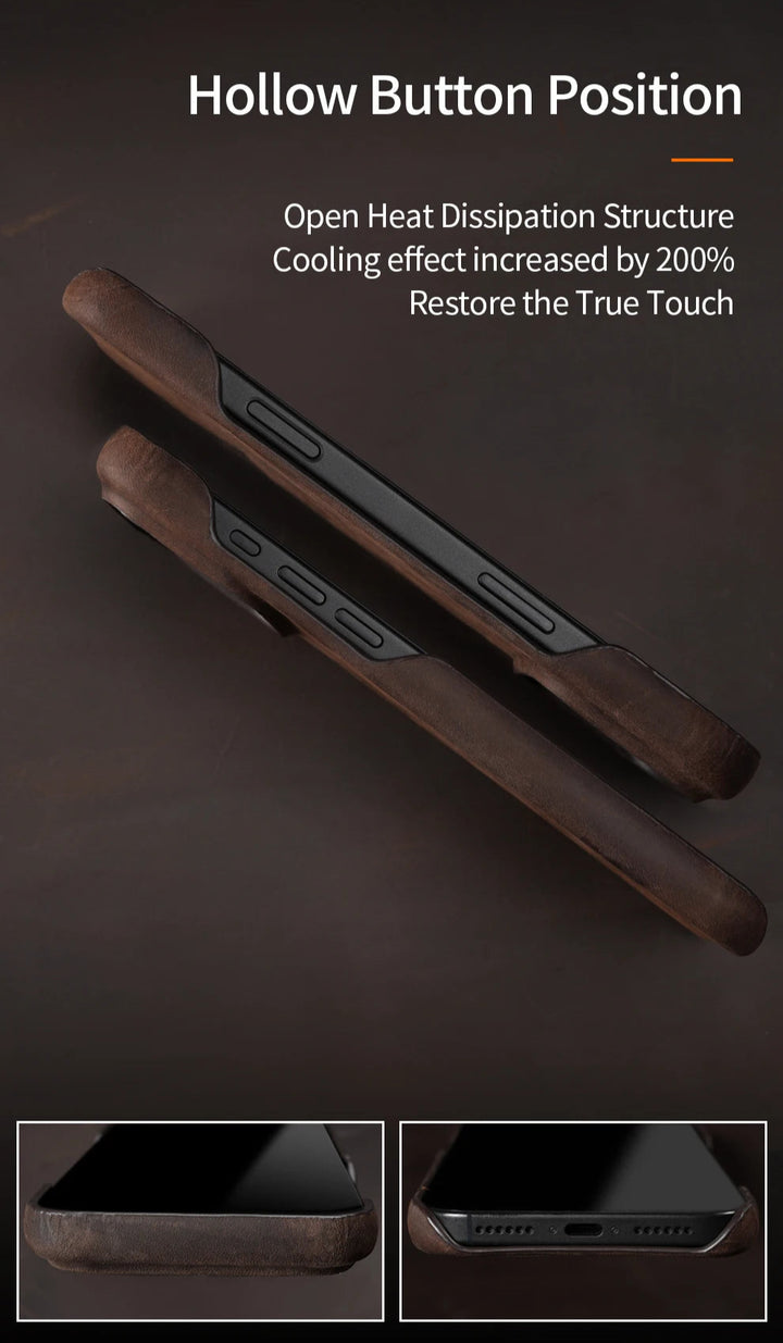 Handcrafted Leather Case (iPhone 17 Series)