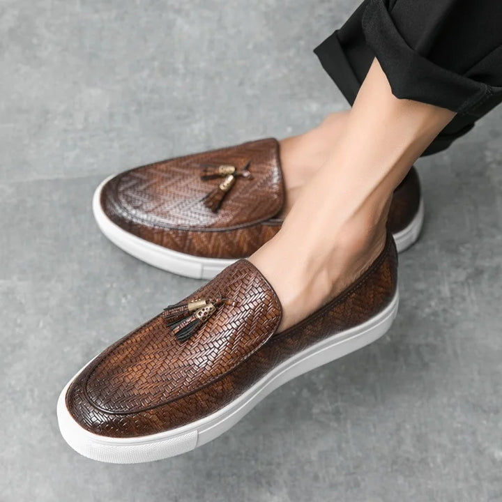 Tassel Leather Loafers
