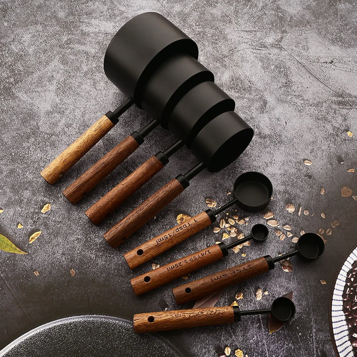 Gold Measuring Cups and Spoons